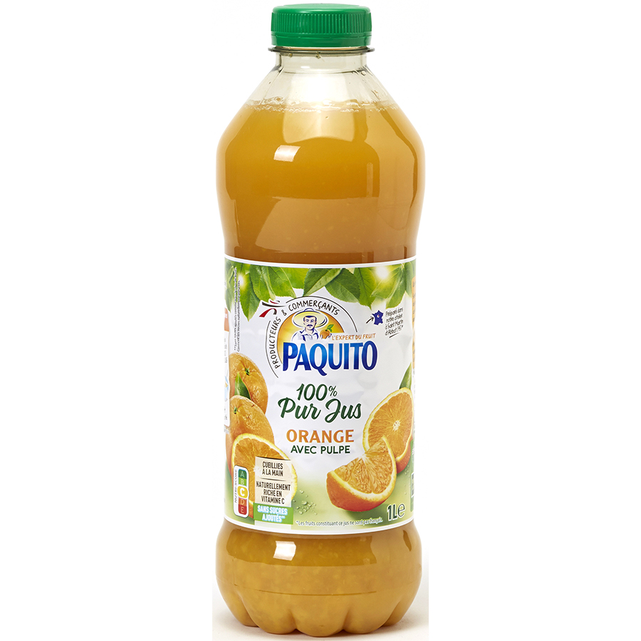 Paquito (Intermarché) 100 % pur jus d’orange avec pulpe