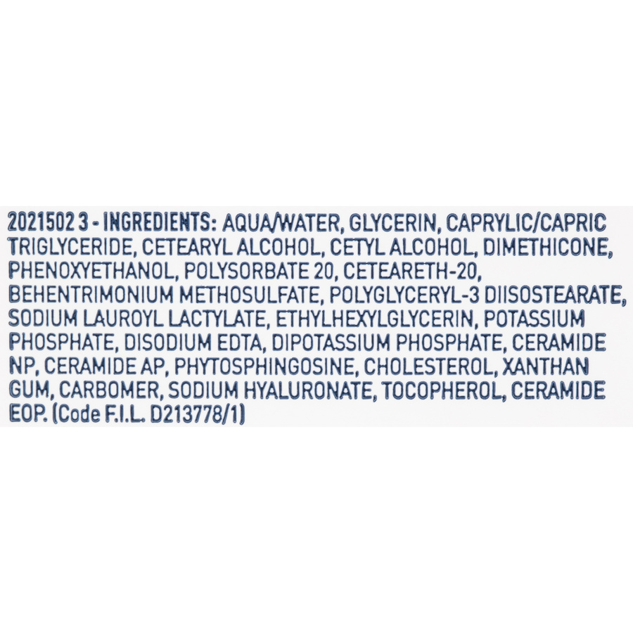 Cerave Lait hydratant - Liste des ingrédients
