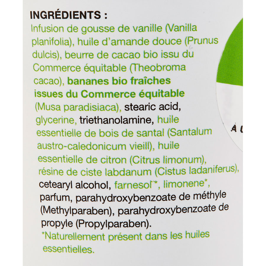 Lush Sympathy for the skin - Crème pour le corps - Liste des ingrédients