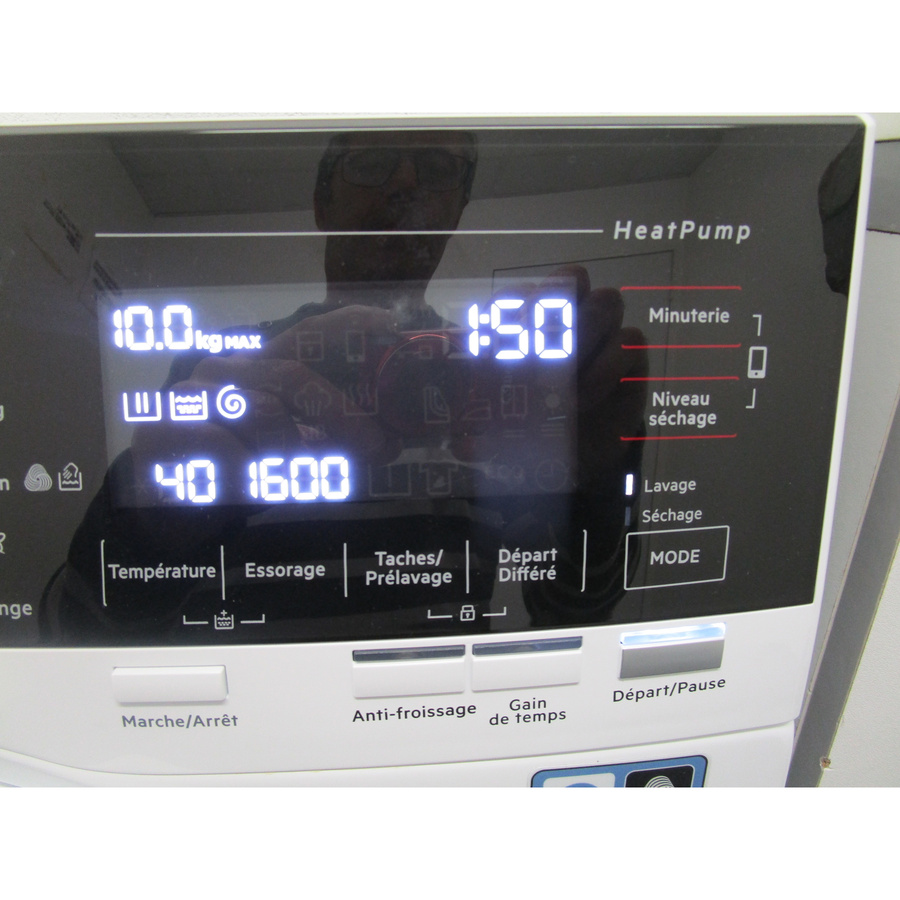 AEG LWR98C166X - Afficheur et touches d'options