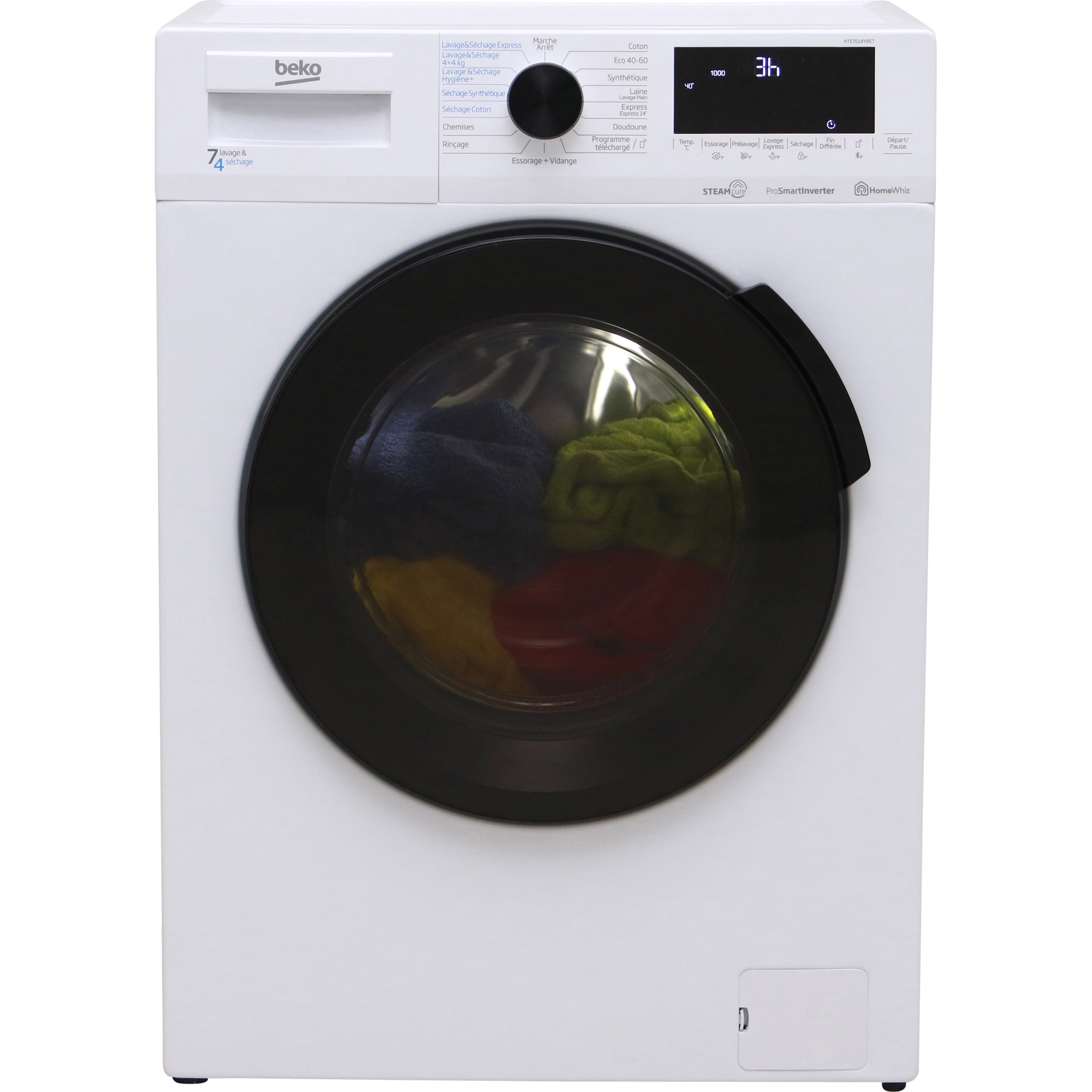 Beko HTE7614YBST - Vue de face