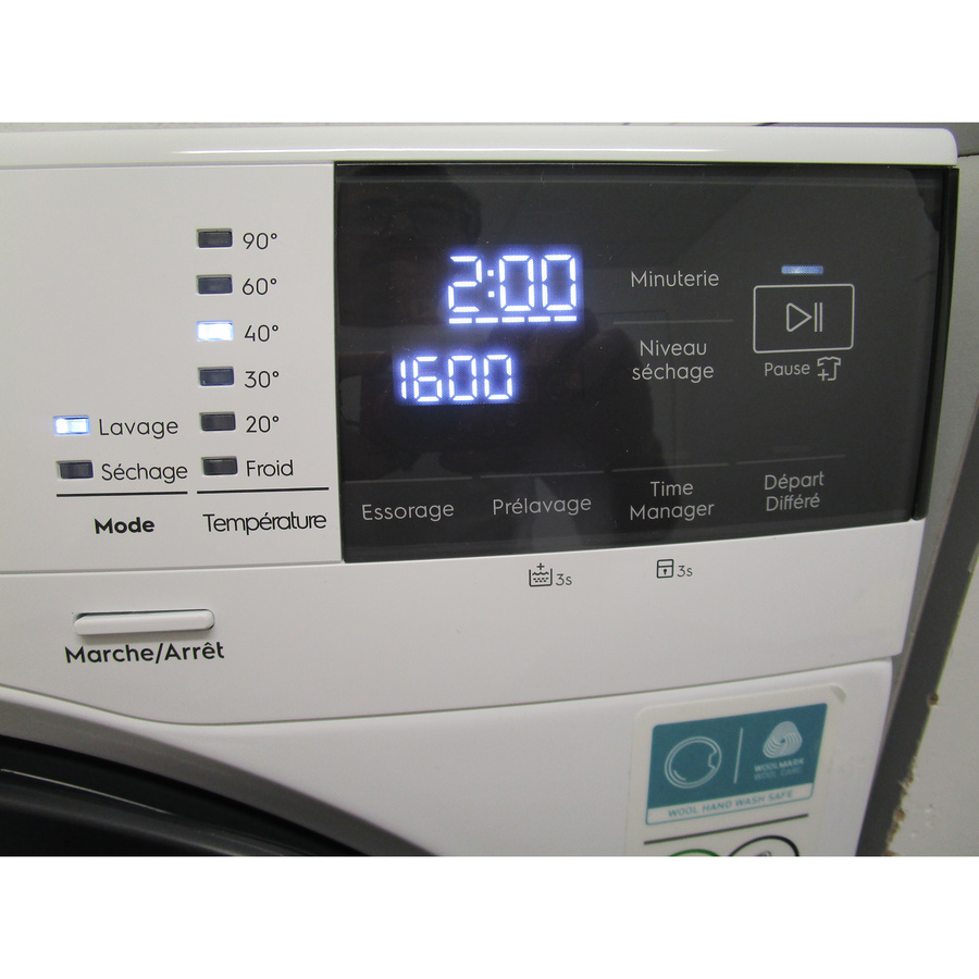 Electrolux EW7IW2856BG - Afficheur et touches d'options