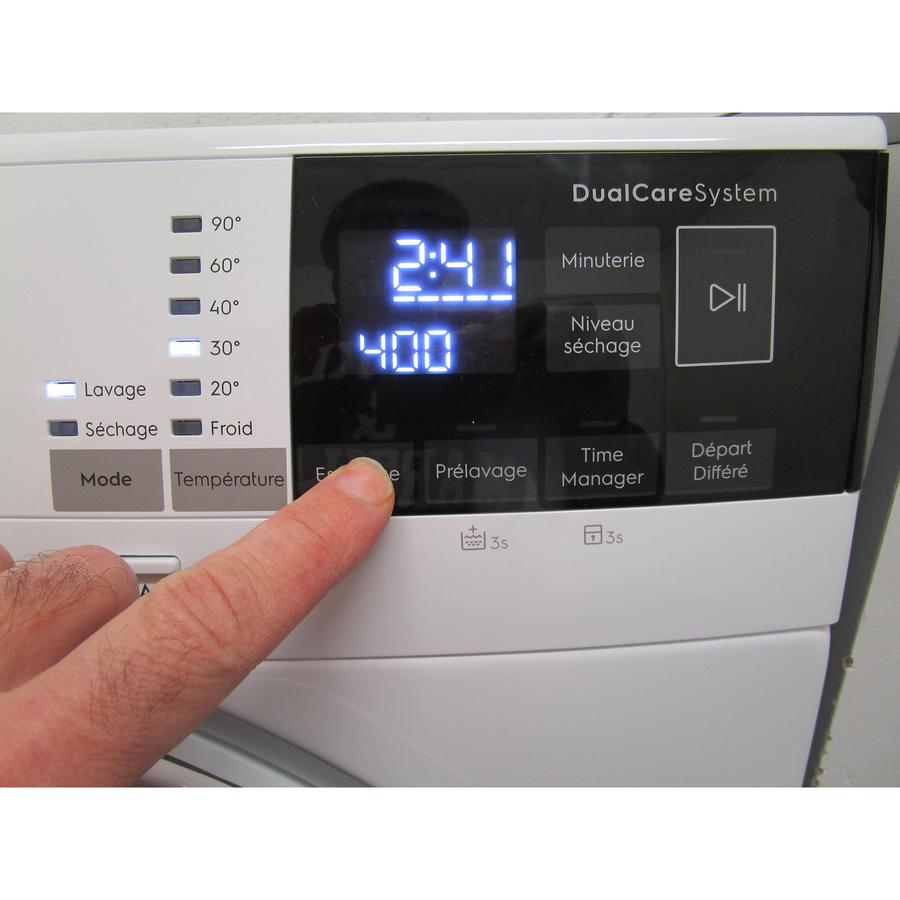 Electrolux EW7W4856SP - Afficheur et touches d'options