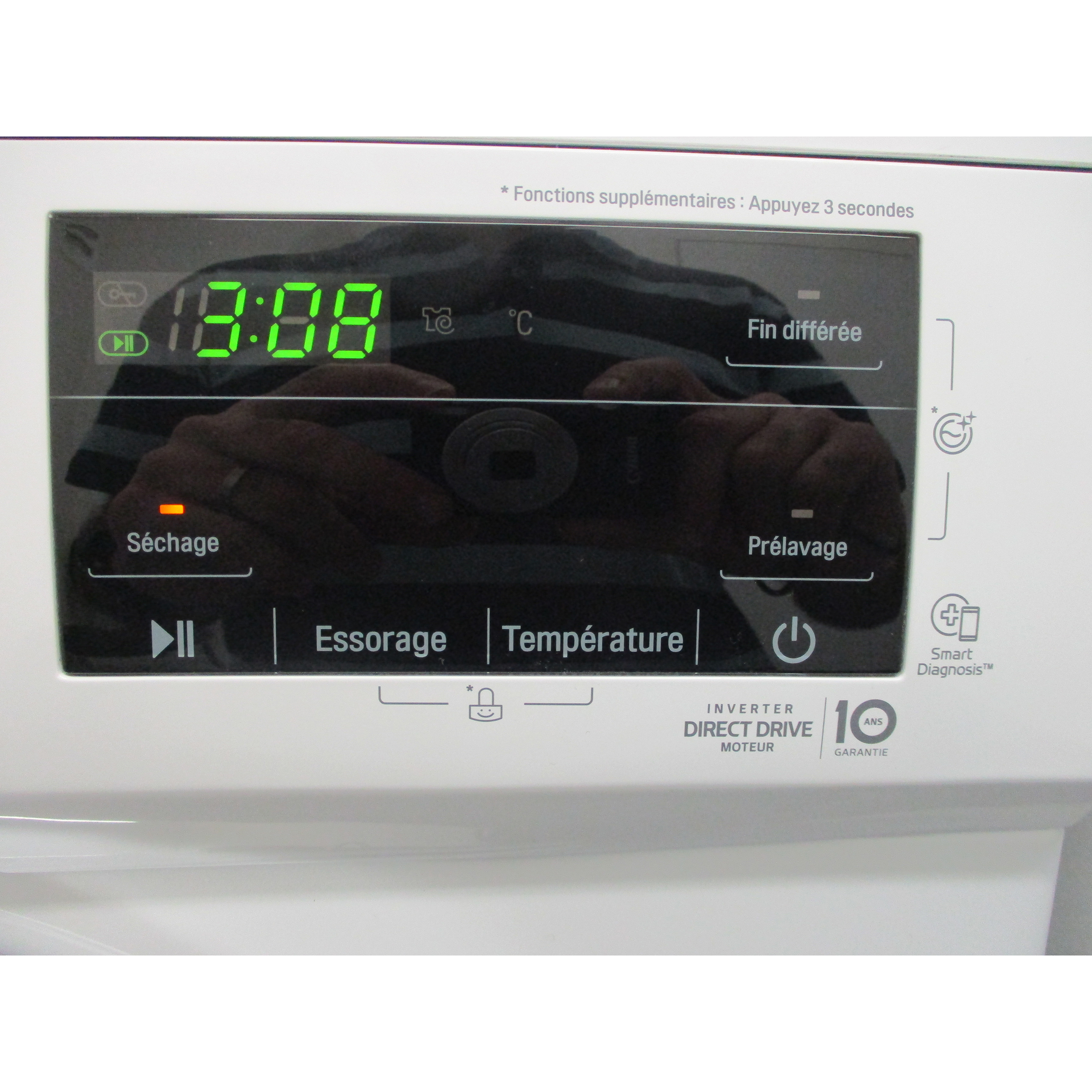 LG F854M22WR - Afficheur et touches d'options