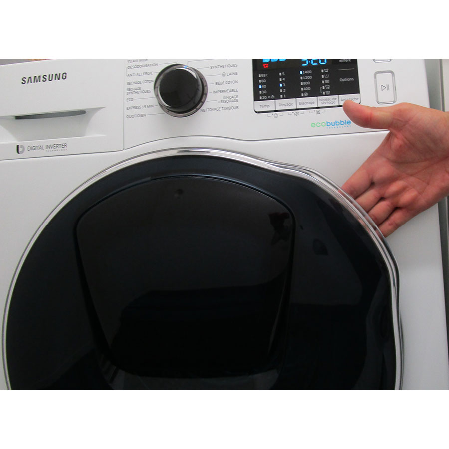 Test Samsung WD80K5B10OW - Lave-linge Séchant - UFC-Que Choisir