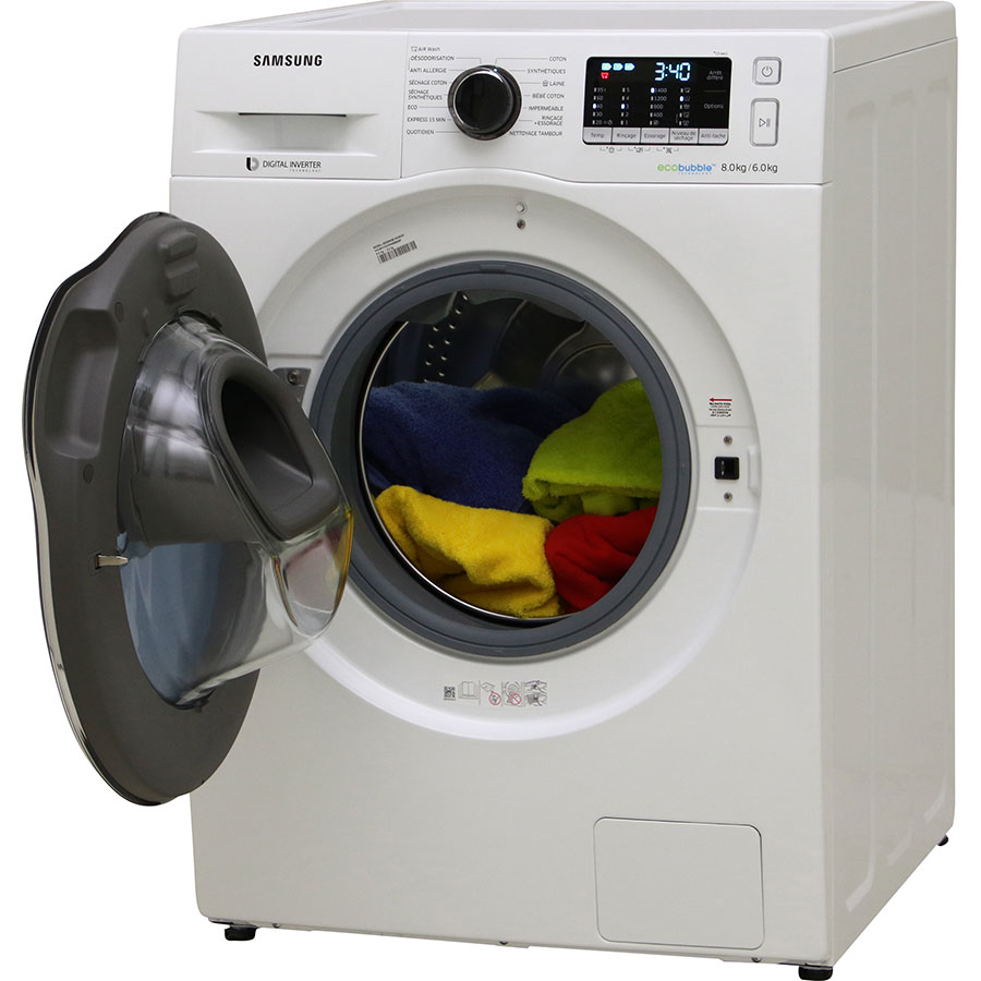 Test Samsung WD80K5B10OW - Lave-linge Séchant - UFC-Que Choisir