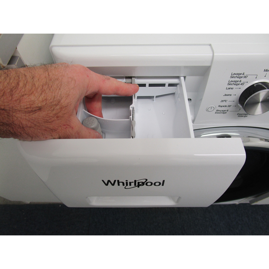 Whirlpool FFWDD1074269BCVFR - Bouton de retrait du bac à produits