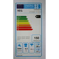 AEG L6TBD624G - Étiquette énergie