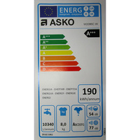 Asko W2086C.W - Étiquette énergie