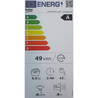 Beko B3WFT594110W - Étiquette énergie