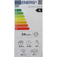 Beko B5WFT59419W FiberCatcher - Étiquette énergie