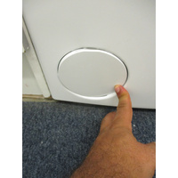 Beko BTL1WFP10652FR - Ouverture de la trappe du filtre de vidange