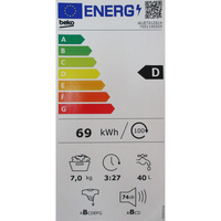 Beko WUE7212S1A - Étiquette énergie