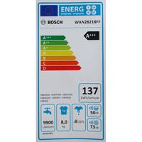 Bosch WAN28218FF - Étiquette énergie