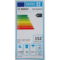 Bosch WAU28S09FF I-Dos - Étiquette énergie