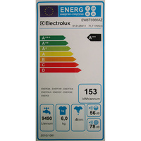Electrolux EW6T3366AZ - Étiquette énergie