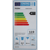 Haier HW80-B14979 I-Pro Series 7 - Étiquette énergie