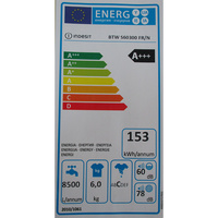 Indesit BTWS60300FR/N - Étiquette énergie