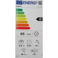 Listo LF612-L4B - Étiquette énergie
