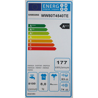 Samsung WW80T4540TE - Étiquette énergie