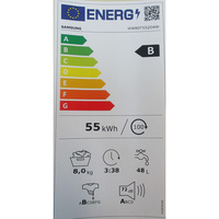 Samsung WW80T552DAW/S3 - Étiquette énergie