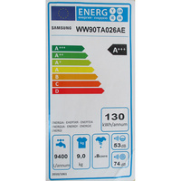 Samsung WW90TA026AE - Étiquette énergie