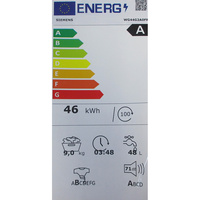 Siemens WG44G2A0FR iQ500 iDos - Étiquette énergie