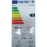 Siemens WM14N107FF - Nouvelle étiquette énergie