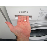 Siemens WU14UT19FF VarioSpeed - Ouverture du tiroir à détergents