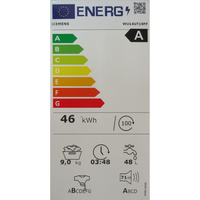 Siemens WU14UT19FF VarioSpeed - Étiquette énergie