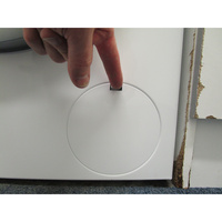 Siemens WU14UT60FR - Ouverture de la trappe du filtre de vidange