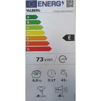 Valberg WM 612 E W205T - Étiquette énergie