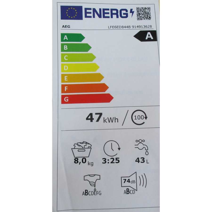 AEG LFE6ED844B - Étiquette énergie