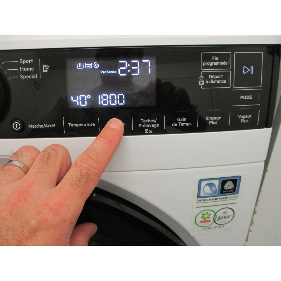 AEG LFR73H149V - Afficheur et touches d'options