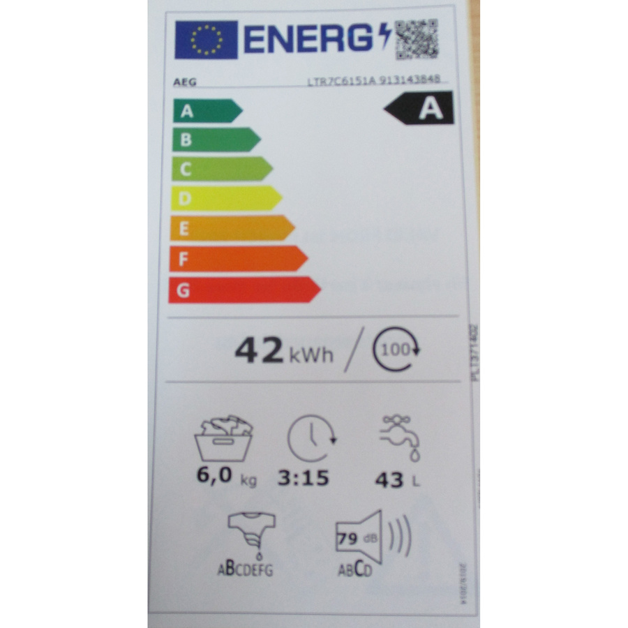 AEG LTR7C6151A - Étiquette énergie