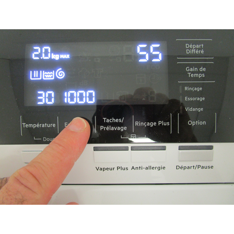 AEG LTR7C6151B  - Afficheur et touches d'options