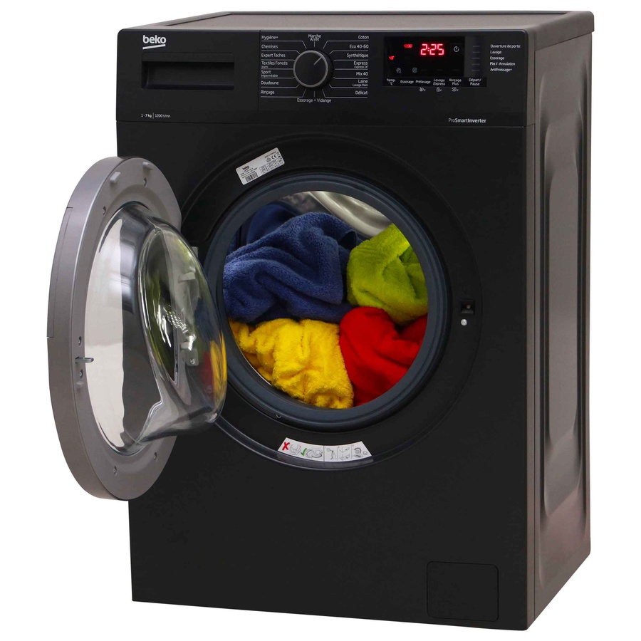 Beko WUE7212S1A - Vue porte ouverte