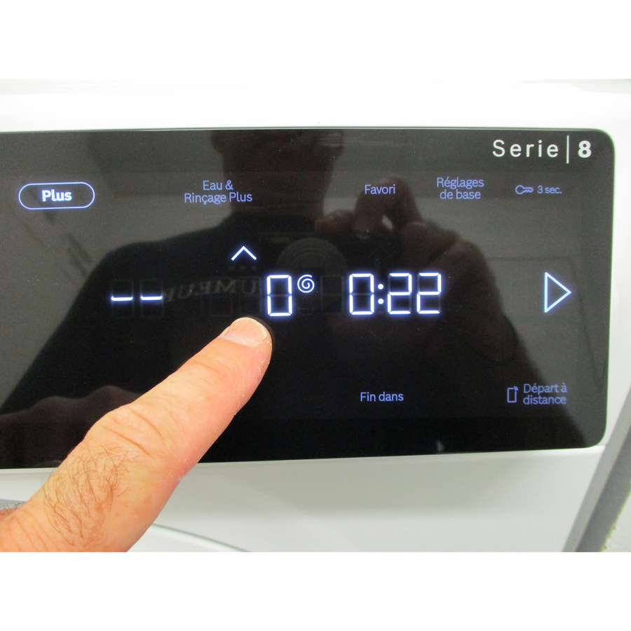 Bosch WGB24400FR - Afficheur et touches d'options
