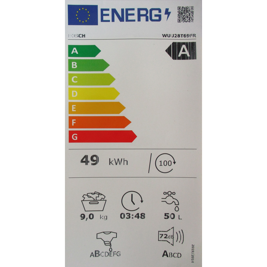 Bosch WGG244FSFR - Étiquette énergie