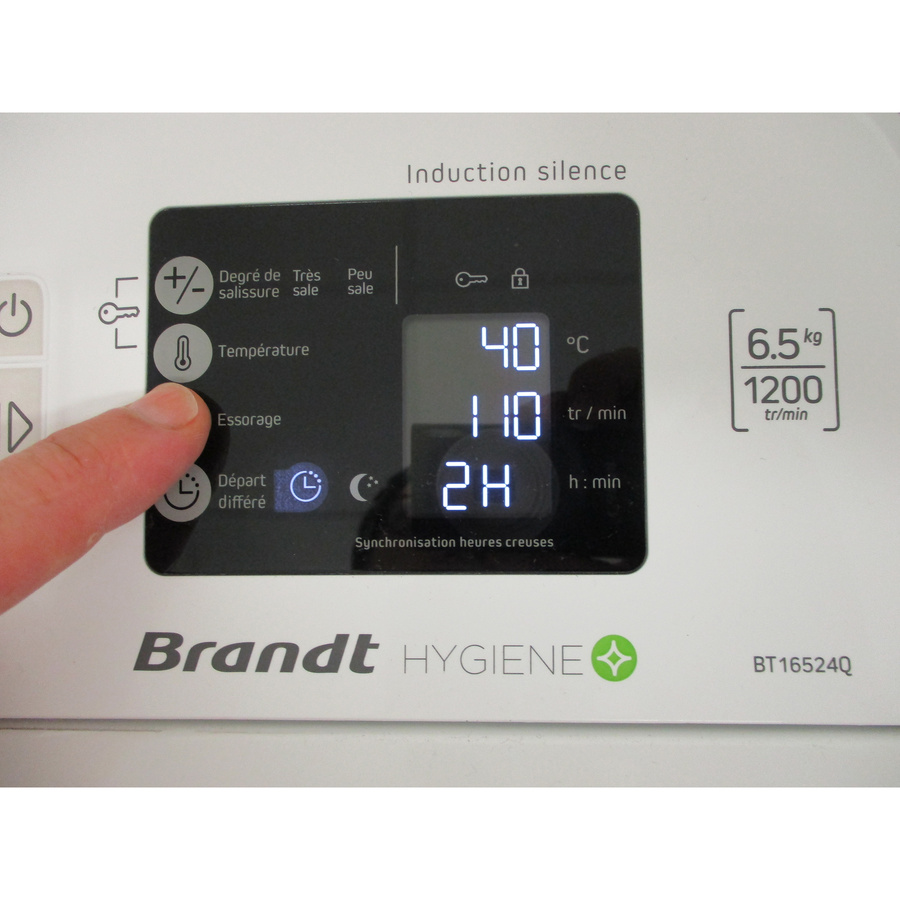 Brandt BT16524Q - Afficheur et touches d'options