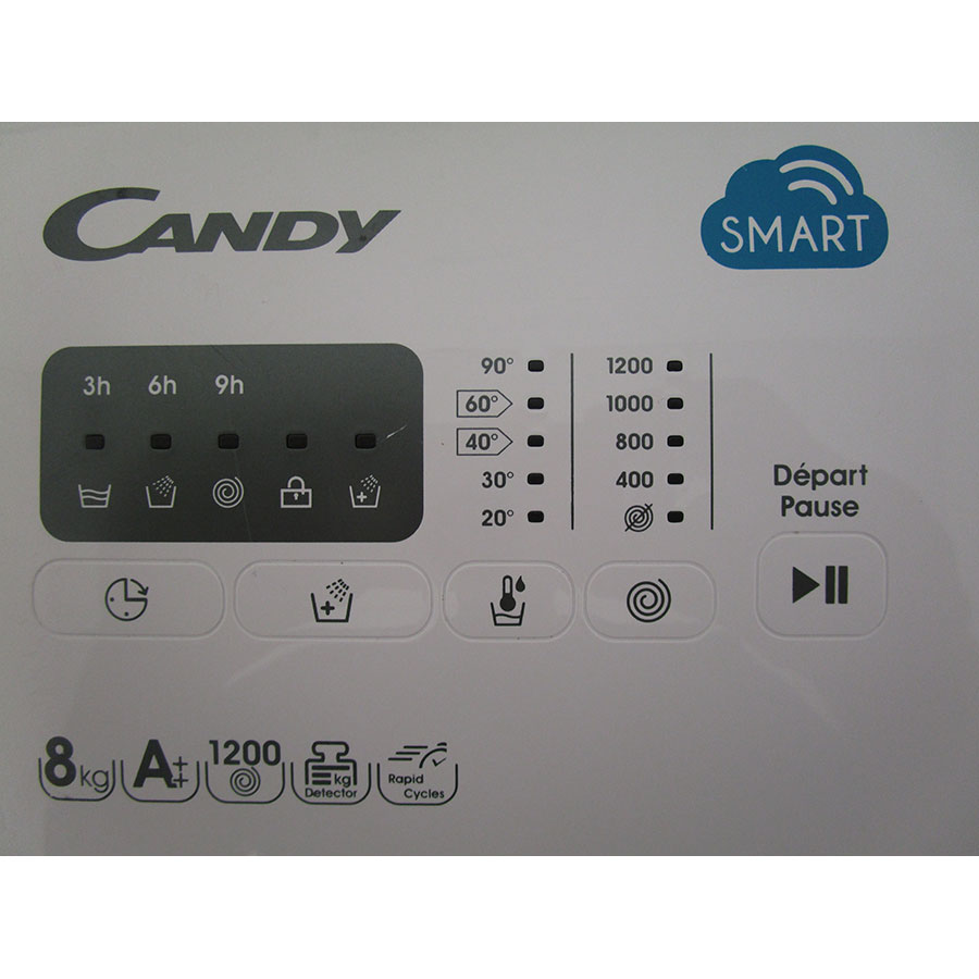 Candy CSTG282L-47 - Afficheur et touches d'options