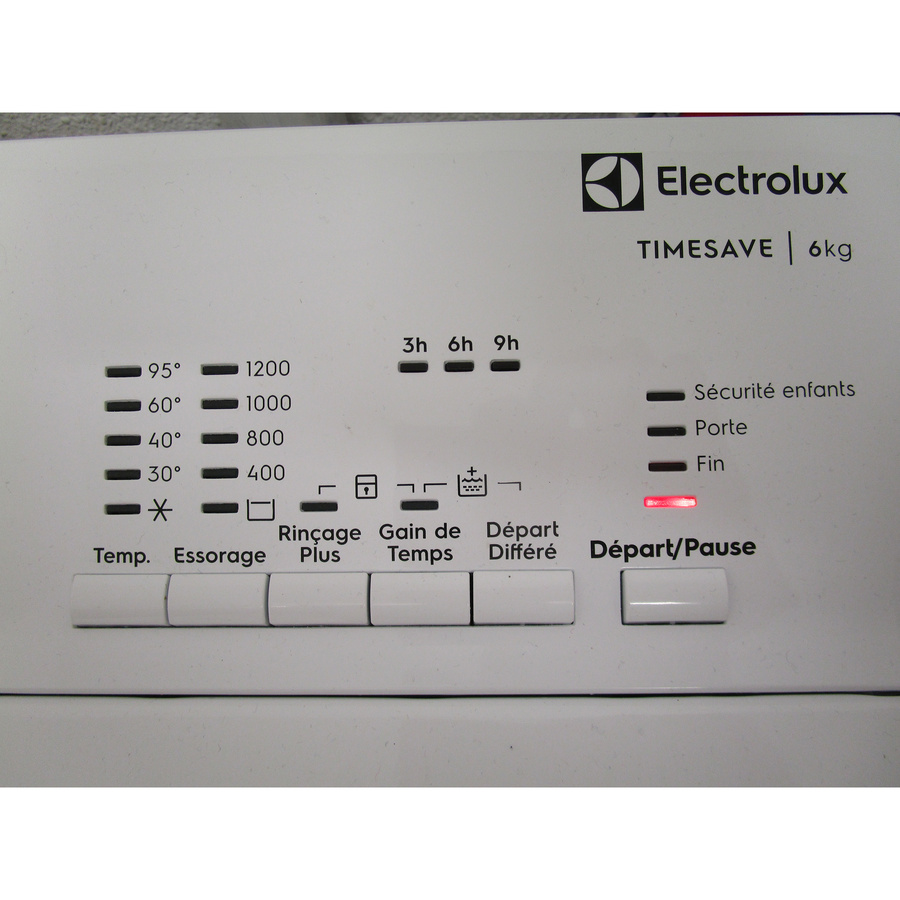 Electrolux EWQ6412B - Touches d'options