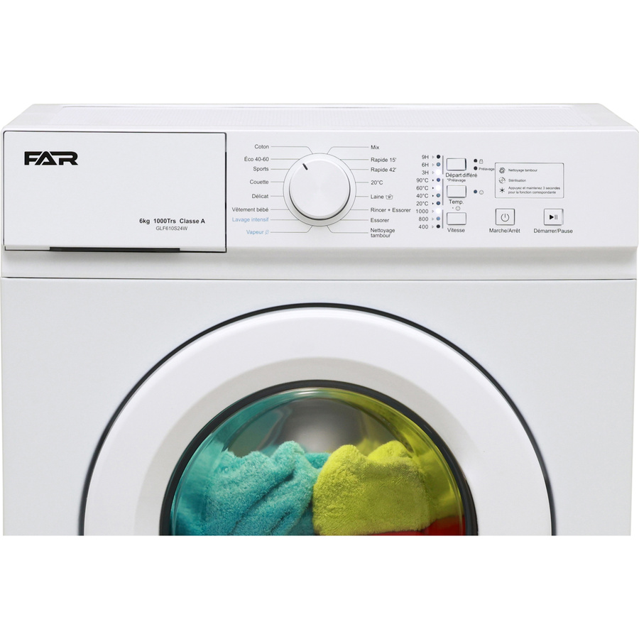 Far (Conforama, But) GLF610S24W - Bandeau de commandes