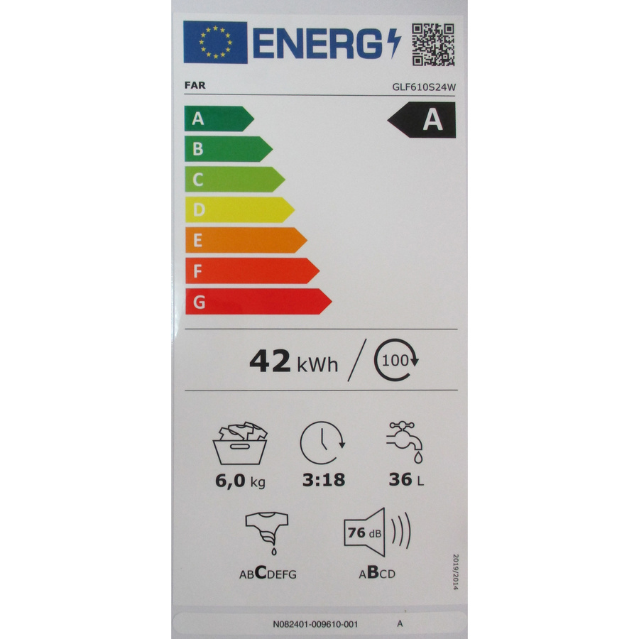 Far (Conforama, But) GLF610S24W - Étiquette énergie