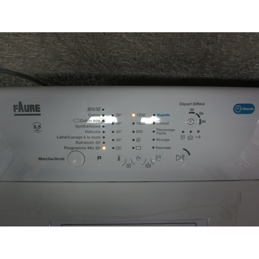 Machine à Laver Faure 6kg 1200 Apm Notice
