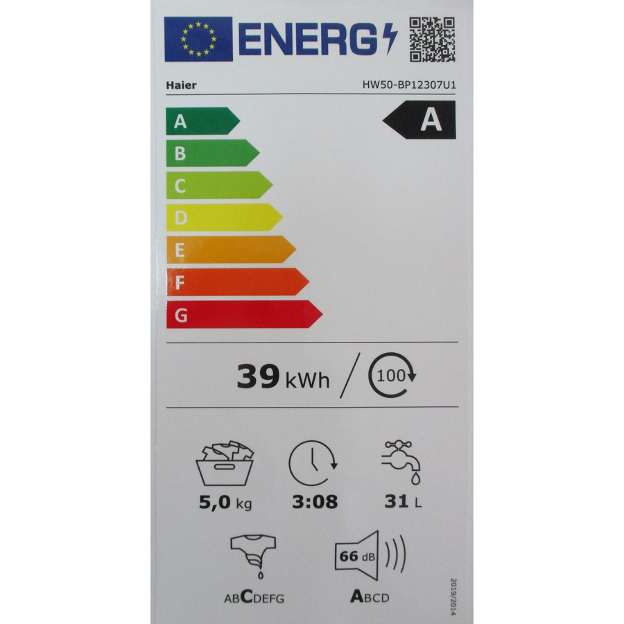 Haier HW50-BP12307U1-S - Étiquette énergie