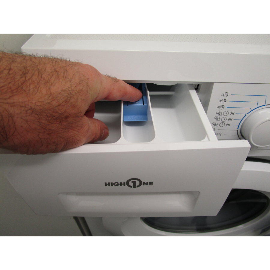 High One (Electro Dépôt) WF 510 C W566C2 - Bouton de retrait du bac à produits