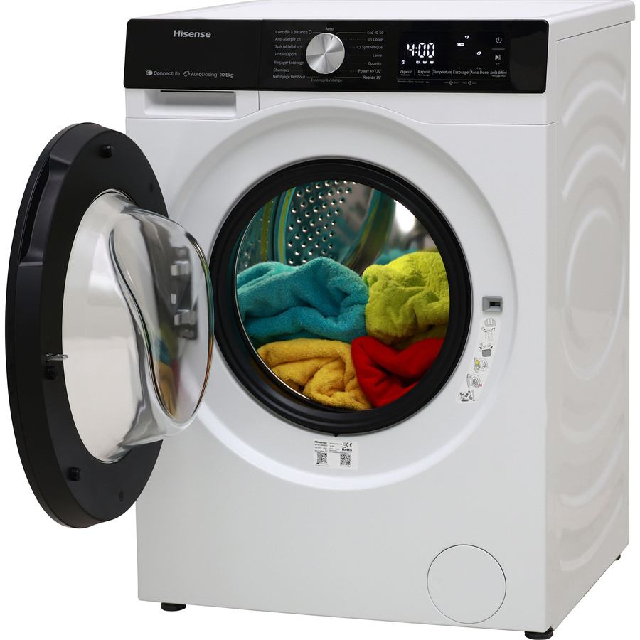 Hisense WF3S1045BW3 - Vue porte ouverte