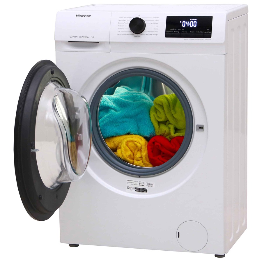 Hisense WFQE7014EVM - Vue porte ouverte