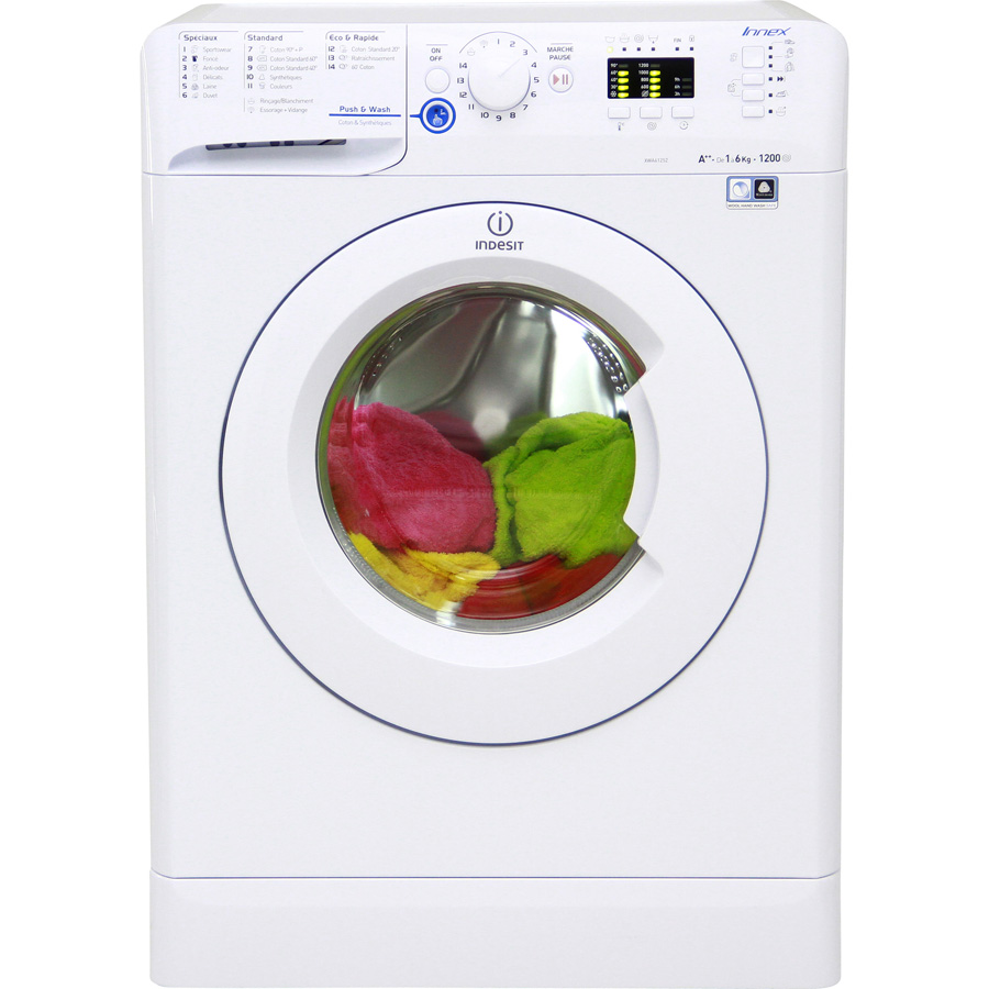 Test Indesit XWA61252W FR Innex Push & Wash - Lave-linge - UFC-Que Choisir
